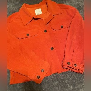 Burnt Orange Corduroy Jacket